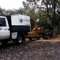 Cutting Edge ute with wood chipper